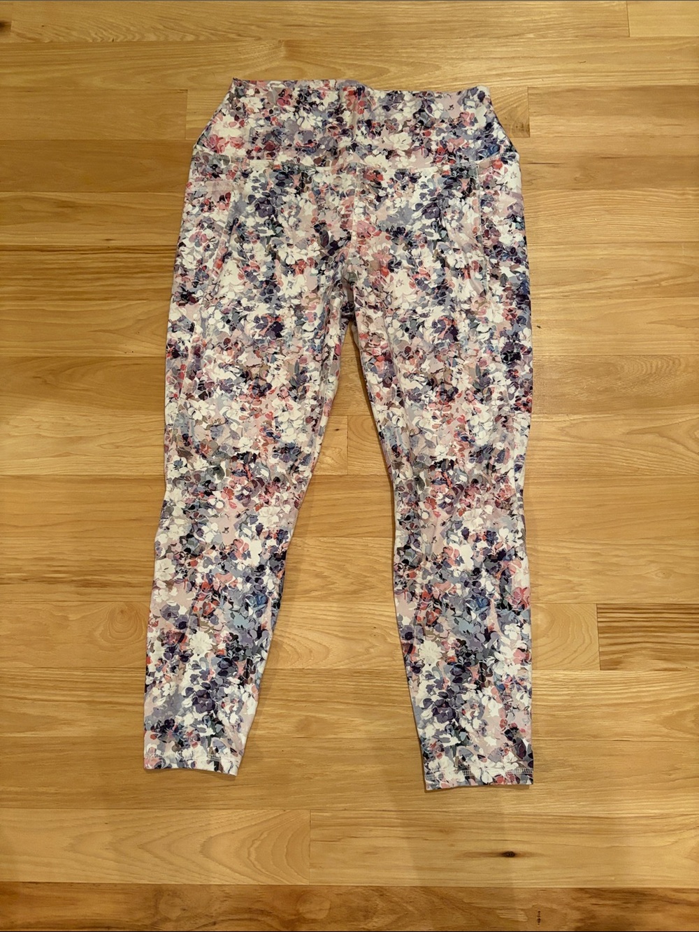 RBX Floral Performance Leggings in Pink, Blue & Purple